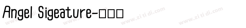 Angel Sigeature字体转换
